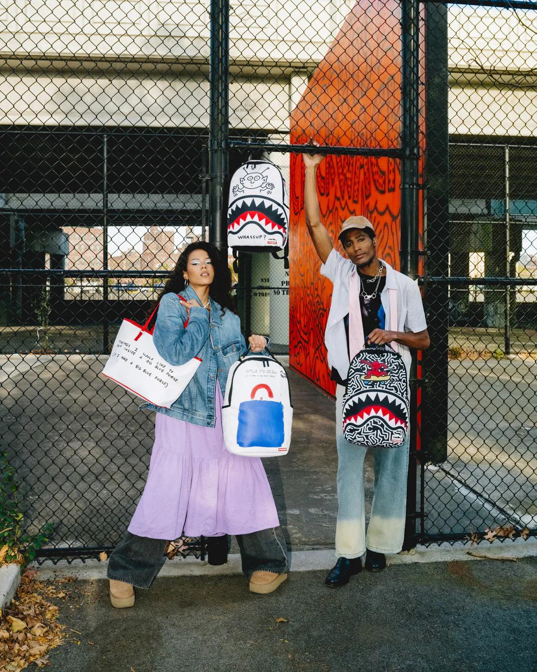 Sprayground KEITH HARING SKATER SHARK DLXSR BACKPACK