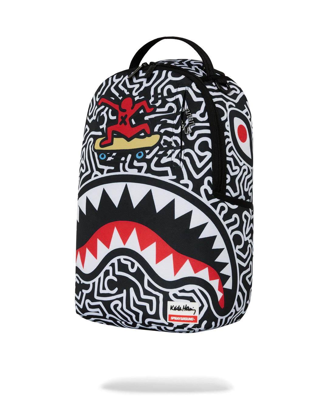 Sprayground KEITH HARING SKATER SHARK DLXSR BACKPACK