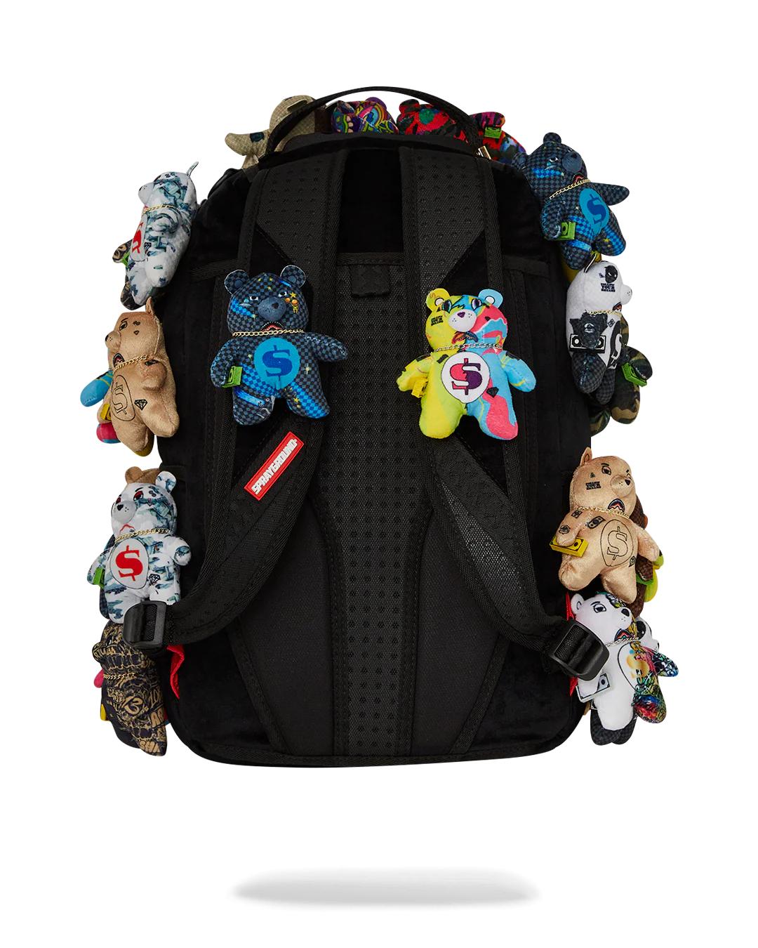 Sprayground PACK OF BEARS REAL PLUSH BEARS RUNWAY PIECE BACKPACK - SUPER EXCLUSIVE