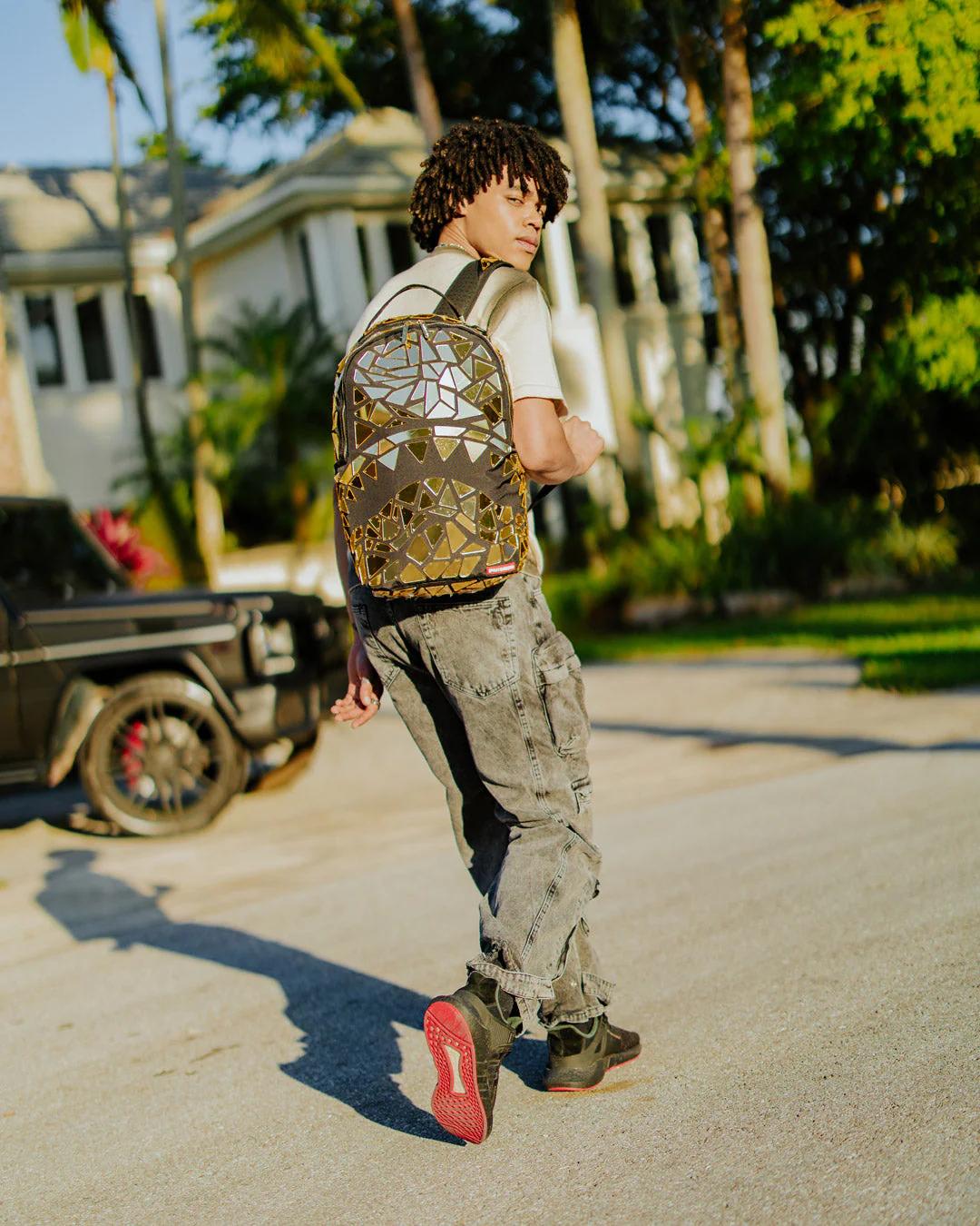 Sprayground HAND MADE MIRROR SHARK BURST - SUPER EXCLUSIVE