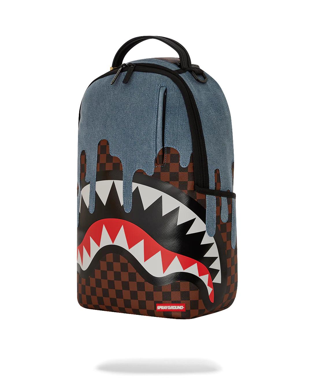 Sprayground FABRIC HOUSE SHARK DRIP BACKPACK